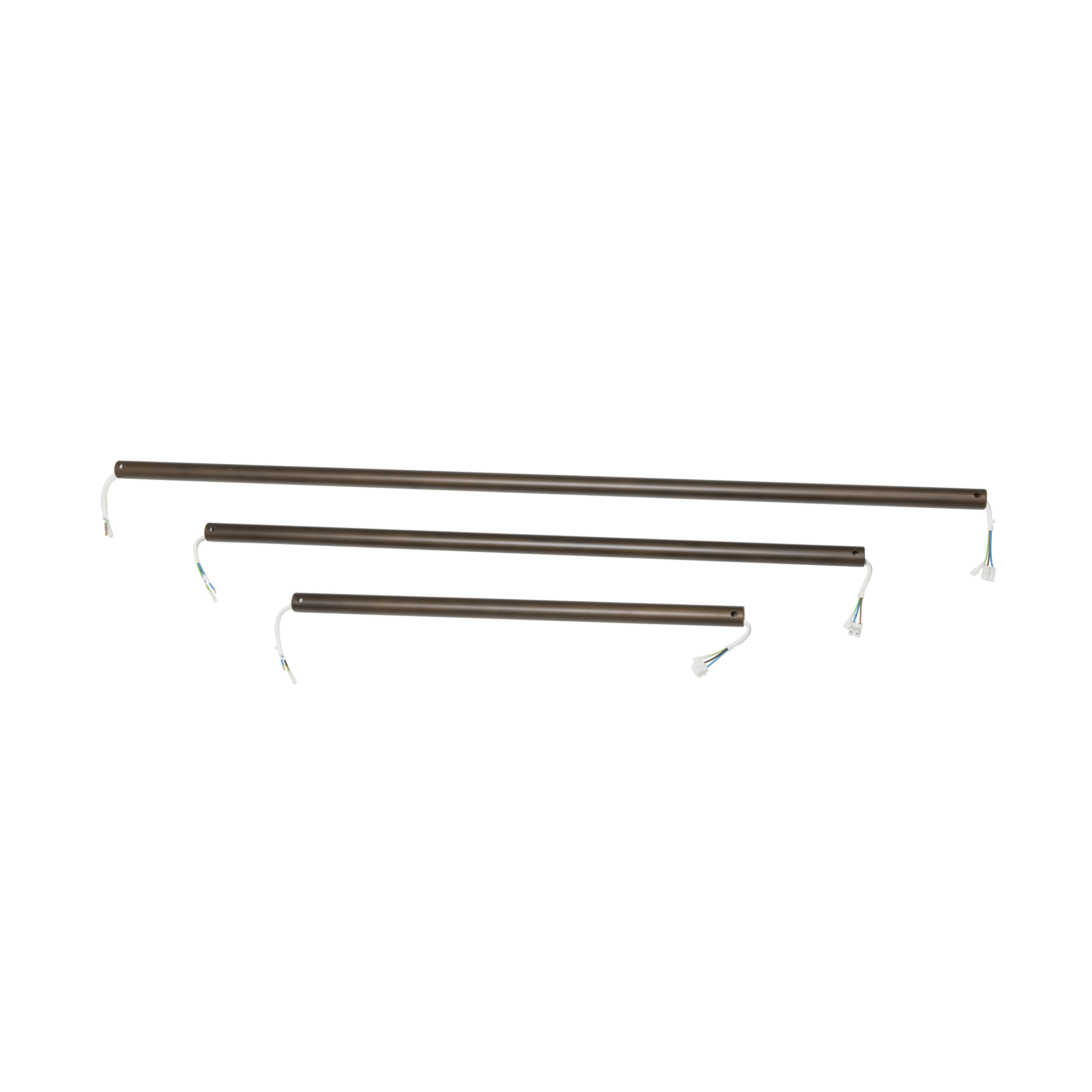 Faro Tilos - stang voor plafondventilator - 60 cm - donker bruin plastic