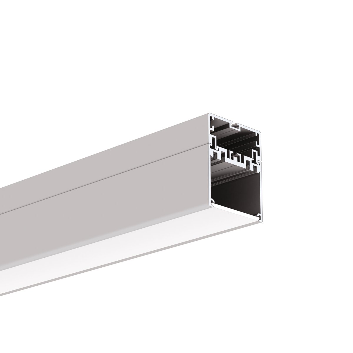 Klus 4050 - ledprofiel - 3,7 x 5,02 cm - geanodiseerd zilver