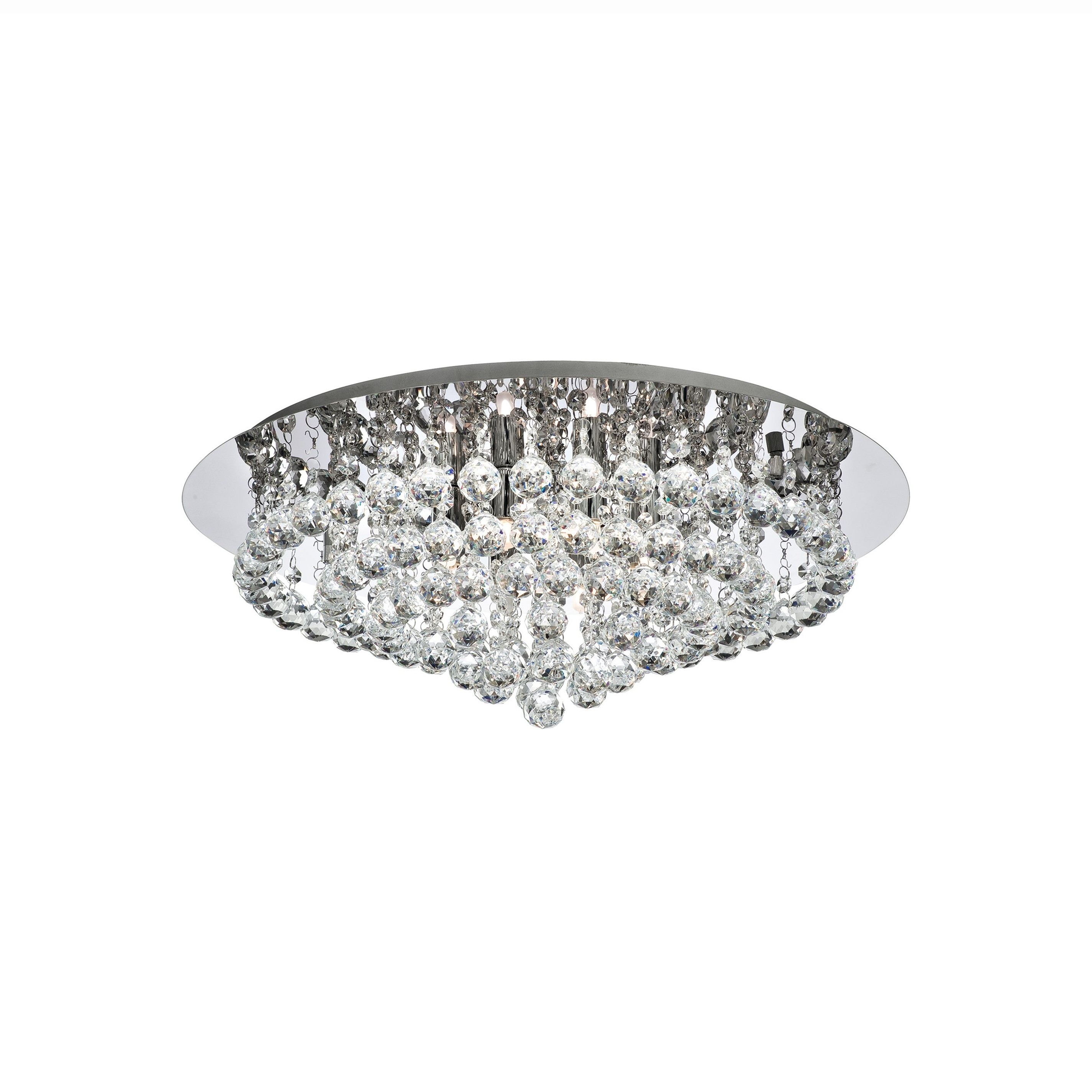 Searchlight Hanna - plafondverlichting - Ø 55 x 20,8 cm - chroom