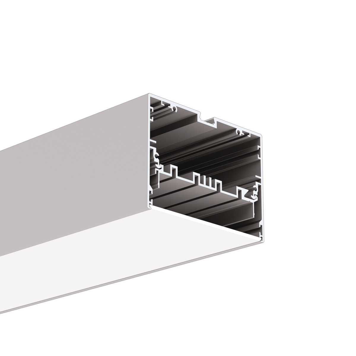 Klus Mod-100 - ledprofiel - 9,8 x 7 cm - geanodiseerd zilver