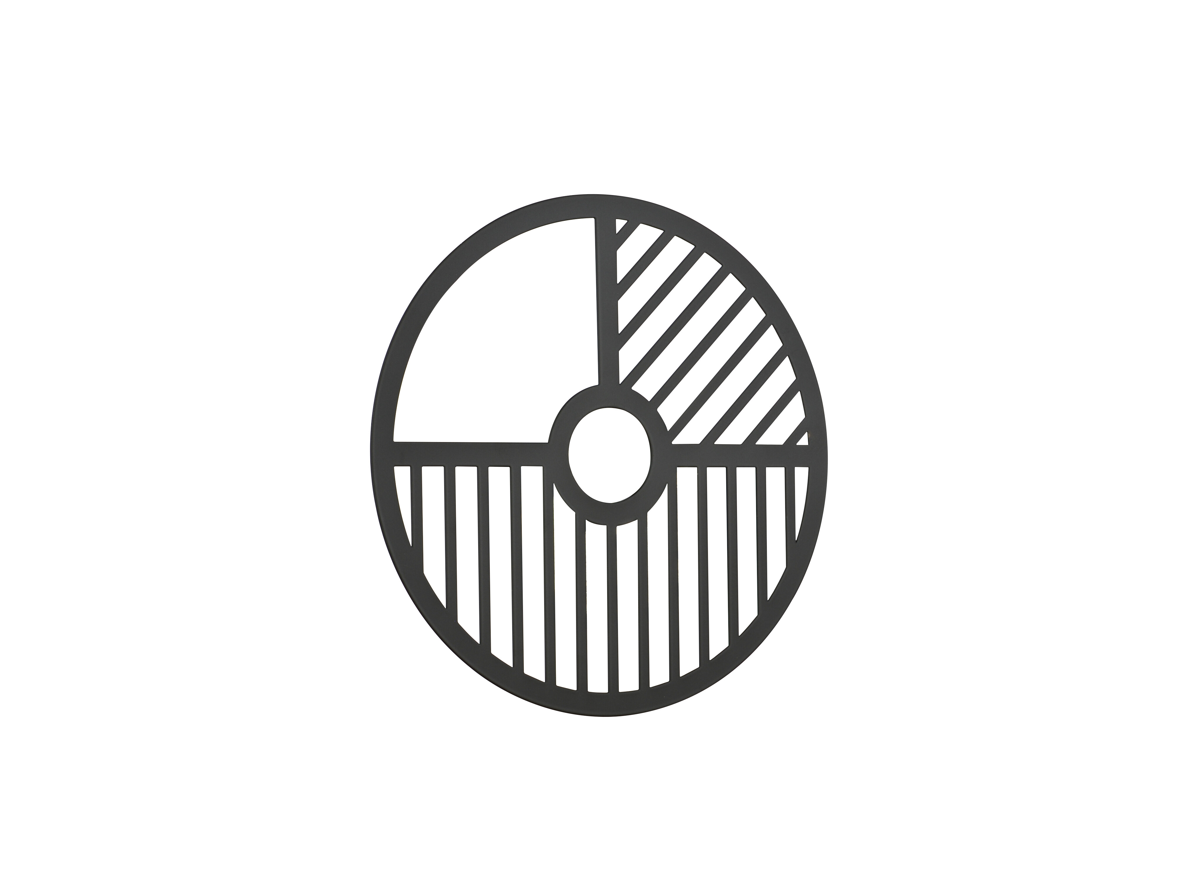 Artdelight Luna - accessoire ring - Ø 24 cm - zwart