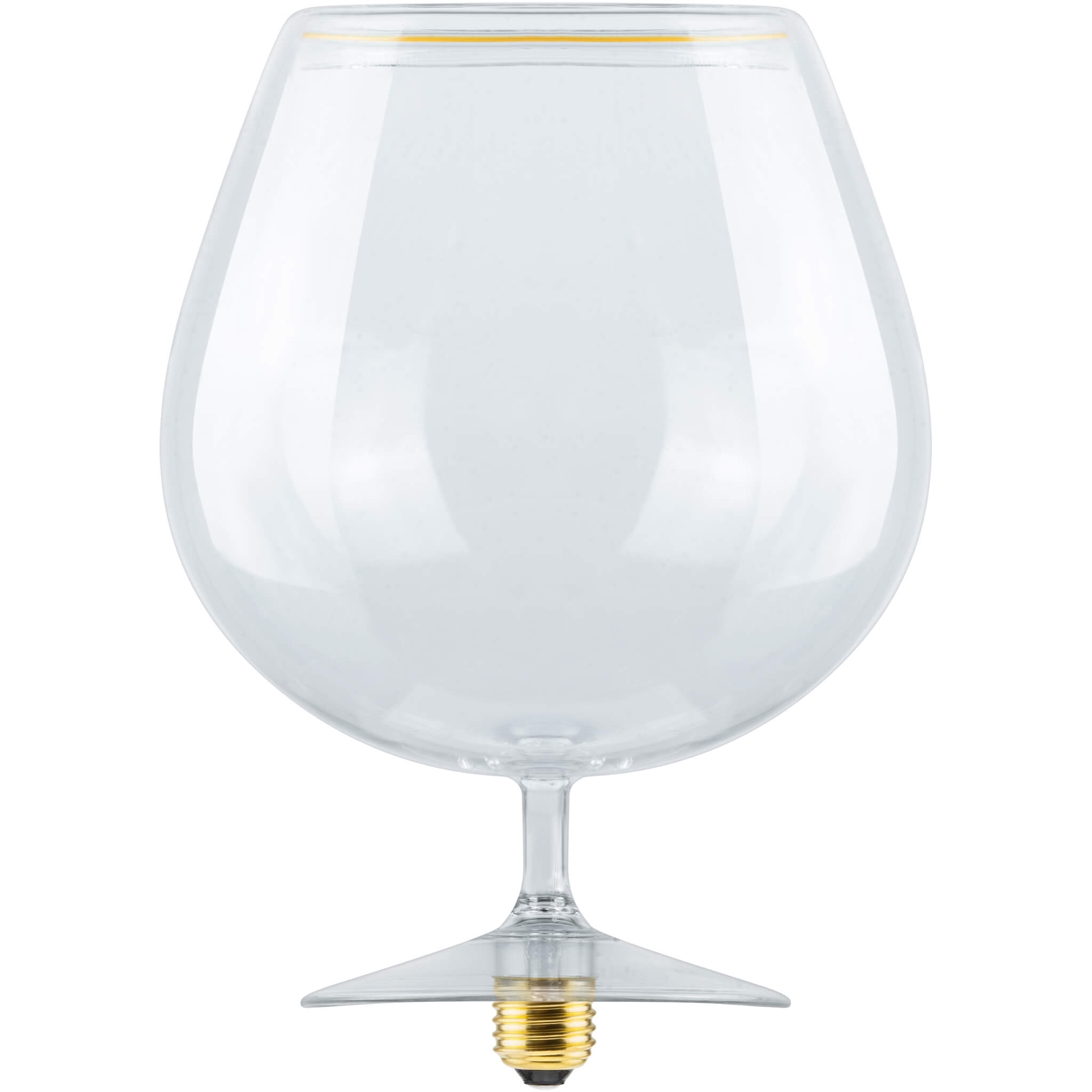 Segula LED lamp - Floating Cognac - Ø 18 x 29 cm - E27 - 6W dimbaar - 2200K - transparant