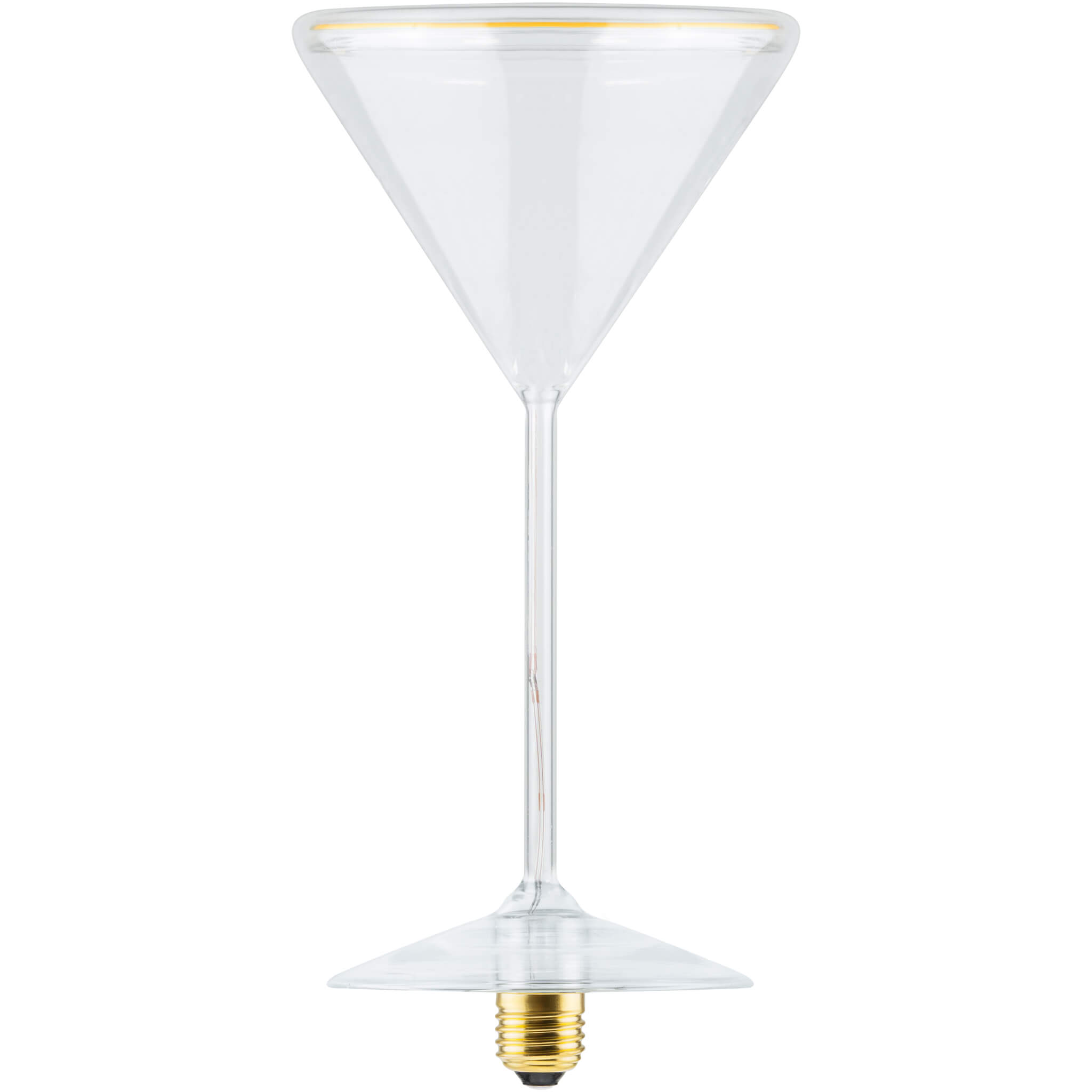 Segula LED lamp - Floating Martini - Ø 12 x 25 cm - E27 - 6W dimbaar - 2200K - transparant