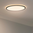 Nordlux Oja - plafondverlichting - Ø 42,4 x 2,3 cm - 19W LED incl. (3000K-4000K) - IP54 - zwart