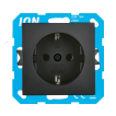 Ion Industries V1/J1 - 2 zijdelingse stopcontact (Nederlandse versie) - mat zwart