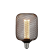 Searchlight Wire Mesh Effect Globe - Ø 12 x 18,5 cm - E27 - 4,5W dimbaar - 2700K - zwart