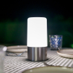 New Garden Maia - oplaadbare tafellamp - Ø9 x 19 cm - 1W LED incl. - IP44 - grijs