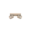 Artdelight Laguna - opbouwspot 2L - 22 x 8, 5 x 9, 5 cm - 2 x 6W dimbare LED incl. - champagne