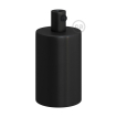 Creative Cables - E27 fitting met cilindervormige metalen kabelhouder - Ø 4,2 x 6,2 cm - zwart