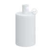Creative Cables - E27 fitting met cilindervormige metalen kabelhouder - Ø 4,2 x 6,2 cm - wit