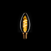 ETH Candle Spiral LED Filament - E14 - 3 stappen dimbaar - 5W - 2200K - transparant