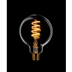 ETH Globe Spiral LED Filament - Ø 9,5 cm - E27 - dimbaar - 7,5W - 2200K  - goud