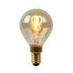 Lucide LED filament lamp - Ø 4,5 x 7 cm - E14 - 3W dimbaar - 2200K - amber