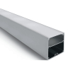 ONE Light profiel met diffusor - 6 x 6 cm - 200 cm  lengte - aluminium en opaal
