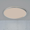 Nordlux Oja - badkamer plafondverlichting - Ø 43 x 2,5 cm - 3 stappen Moodmaker SceneSelect functie (3000K-4000K) - 19W LED incl. - IP54 - chroom