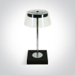 ONE Light Portable Table Lights - oplaadbare tafellamp - Ø 13,8 x 27 cm - 2,5W dimbare LED incl. - IP65 - zwart