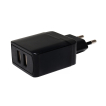 MPL dubbele USB-stekker - 5Vdc - zwart