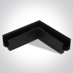 ONE Light magnetisch railsysteem MINI - horizontaal opbouwhoekprofiel - 11 x 2,7 x 3 cm - zwart