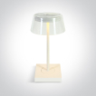ONE Light Portable Table Lights - oplaadbare tafellamp - Ø 13,8 x 27 cm - 2,5W dimbare LED incl. - IP65 - wit