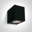 ONE Light GU10 Outdoor Cube Lights - buiten wandverlichting - 7 x 9 x 9 cm - IP65 - zwart