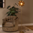 Lucide Hannelore - vloerlamp - Ø 30 x 149,6 cm - goud