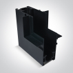 ONE Light magnetisch railsysteem MAXI - vertikaal inbouwhoekprofiel voor 12 mm gipsplaat - 11 x 7,5 x 5 cm - zwart