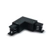 ONE Light Square Track Accessories - rechte hoek - links - 3-fase railsysteem - 16A - zwart