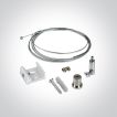 ONE Light verstelbare railophangset  - 2 meter - wit