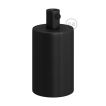 Creative Cables - E27 fitting met cilindervormige metalen kabelhouder - Ø 4,2 x 6,2 cm - zwart