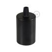 Creative Cables - E27 fitting met conische plastieken kabelhouder - Ø 4,2 x 6,2 cm - zwart
