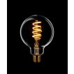 ETH Globe Spiral LED Filament - Ø 9,5 cm - E27 - dimbaar - 7,5W - 2200K  - transparant