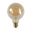 Lucide LED filament lamp - Ø 9,5 x 13,8 cm - E27 - 4,9W dimbaar - 2200K - amber