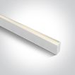 ONE Light LED Linear Profiles - plafond/hanglamp - 120 x 7 x 3,5 cm - instelbare lichtsterkte 20W/30W/40W LED incl. - wit - instelbare lichtkleur