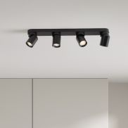 Nova Luce Amecy - opbouwspot 4L - 60 x 12,5 x 6,5 cm - zandzwart