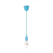 Nova Luce Swing - hanglamp - Ø 4,5 x 100 cm - hemelsblauw