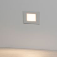 Nova Luce Rudy - inbouw wandverlichting - 12 x 8 x 4,7 cm - 3W LED incl. - IP65 - zandwit