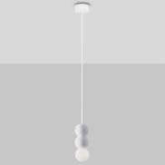 Nova Luce Zero - hanglamp - Ø 8 x 115 cm - zandwit