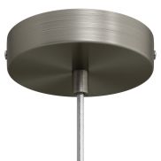 Creative Cables - plafondrozet - Ø 12 x 2,5 cm - geborsteld titanium