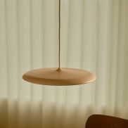 Design for the People Artist 40 - hanglamp - Ø 40 x 306 cm - 25W dimbare LED incl. - stoffige roos