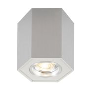Zuma Line Polygon CL R- opbouwspot 1L - 12 cm - zilver