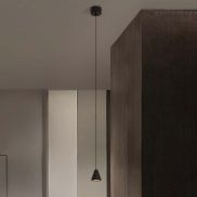 Nova Luce Irmos - hanglamp - Ø 6 x 191 cm - 5W LED incl. - zandzwart