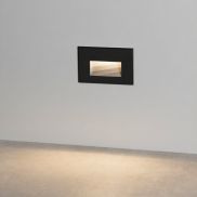 Nova Luce Polka - inbouw wandverlichting - 12 x 8 x 7,4 cm - 4W LED incl. - IP65 - zandzwart