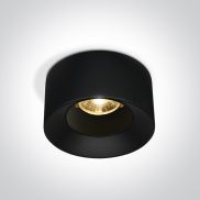 ONE Light Recessed Spots Fixed LED - inbouwspot - Ø 65 mm, Ø 54 mm inbouwmaat - 7W LED incl. - zwart