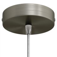Creative Cables - plafondrozet - Ø 12 x 2,5 cm - geborsteld titanium