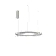 Nova Luce Elowen - hanglamp - Ø 80 x 150 cm - 77W dimbare LED incl. - zilver