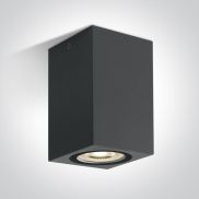 ONE Light GU10 Outdoor Cube Lights - opbouwspot 1L - 6,6 x 6,6 x 11 cm - IP65 - antraciet
