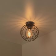 Lucide Danza - plafondlamp - Ø 25 x 22,5 cm - zwart