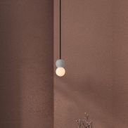 Nova Luce Zero - hanglamp - Ø 8 x 115 cm - grijs