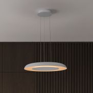 Nova Luce Epos - hanglamp - Ø 60 x 145 cm - 38W dimbare LED incl. - zandwit