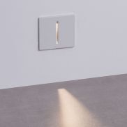 Nova Luce Aizen - inbouw wandverlichting - 7 x 6,5 x 5,6 cm - 3W LED incl. - IP65 - zandwit